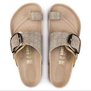 🌟Birkenstock Miramar Leather Gold Big Buckle 41🌟